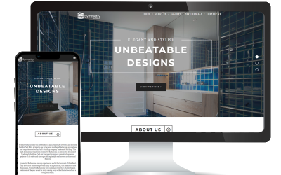 Symmetry Bathrooms web design