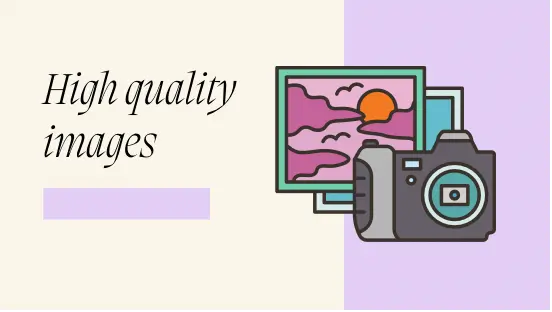 High quality images graphic- how to improve your website by zel designs