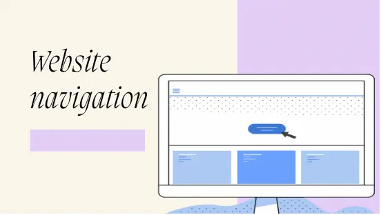 website navigation graphic on how to improve your website